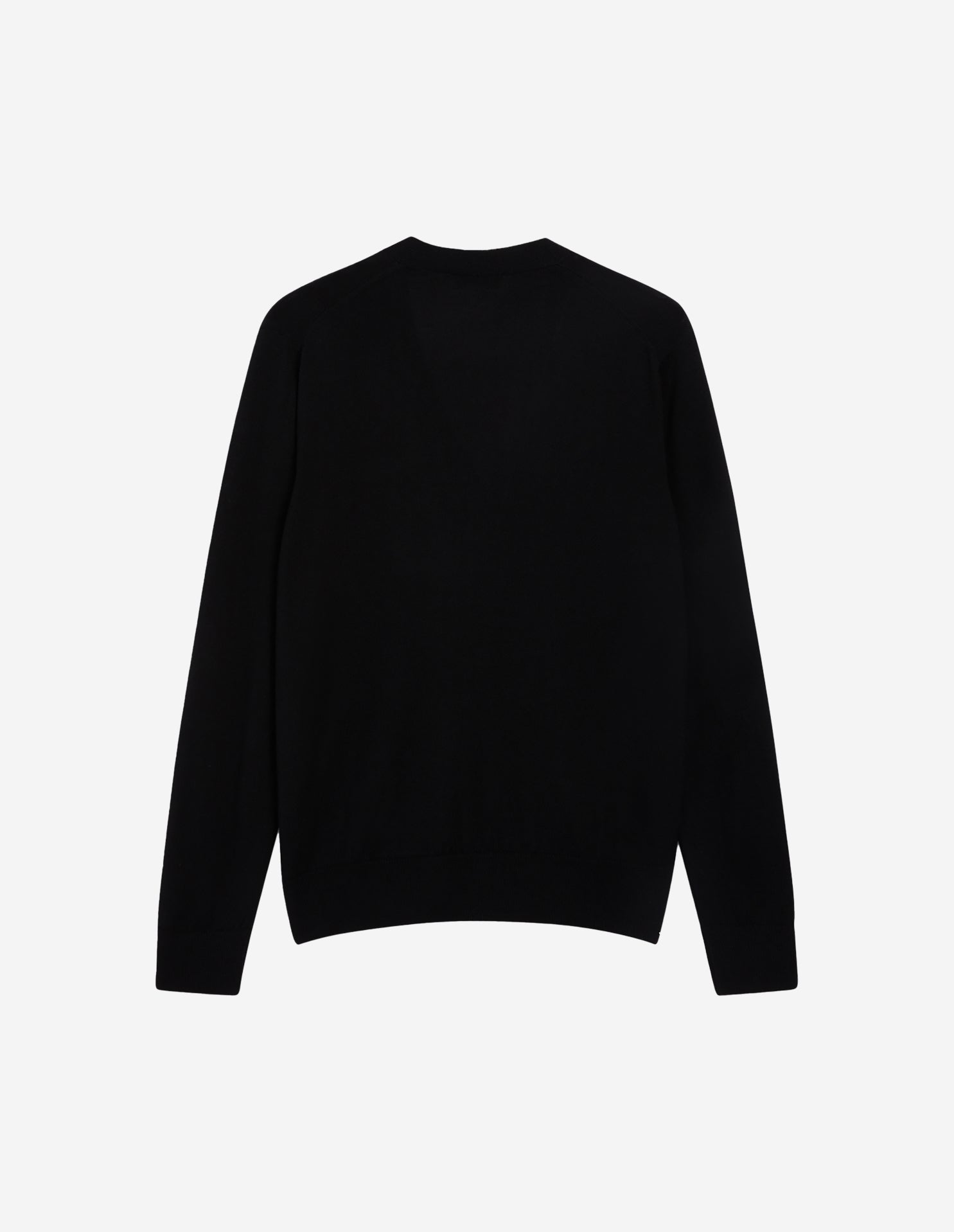 Cardigan with wool crest - Black