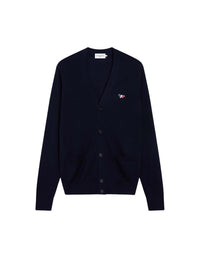 Cardigan with wool crest - Navy