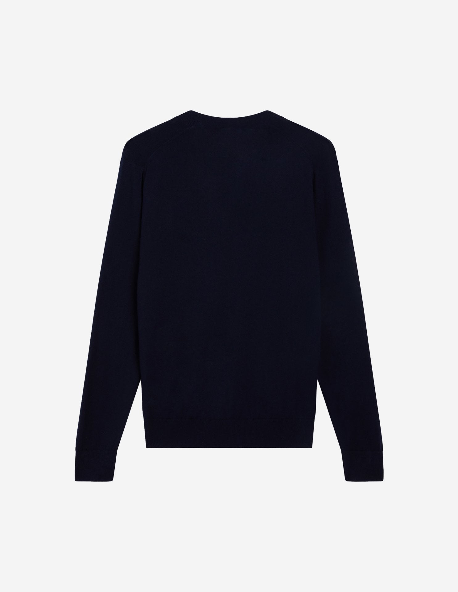 Cardigan avec écusson en laine - Navy