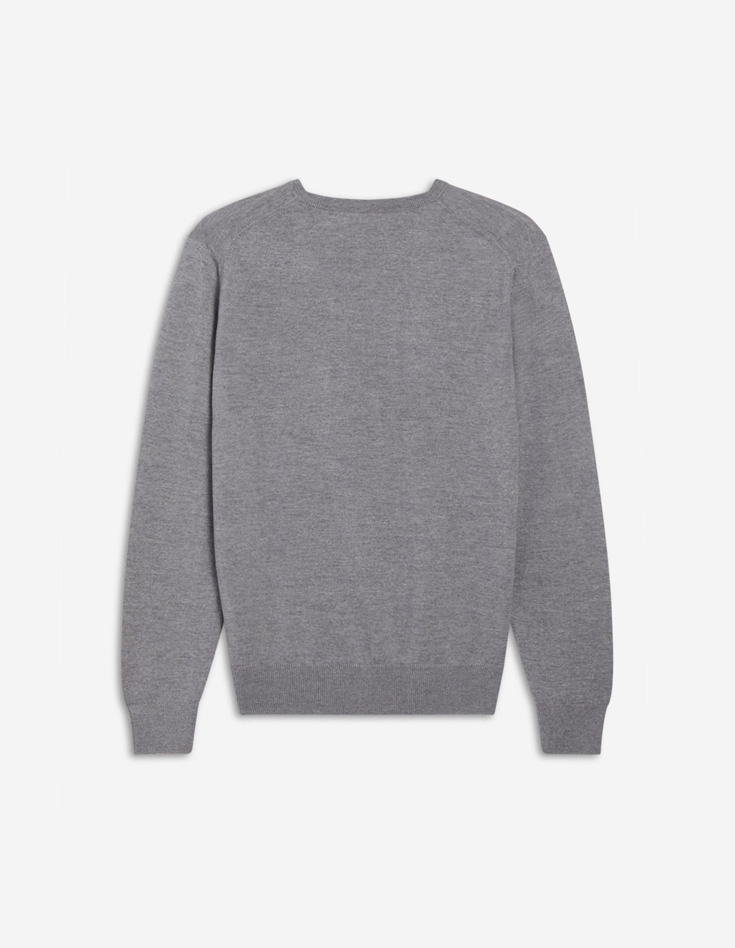 Pull avec écusson en laine - Grey Melange
