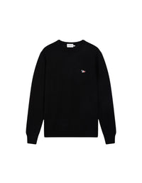 Pull avec écusson en laine - Black