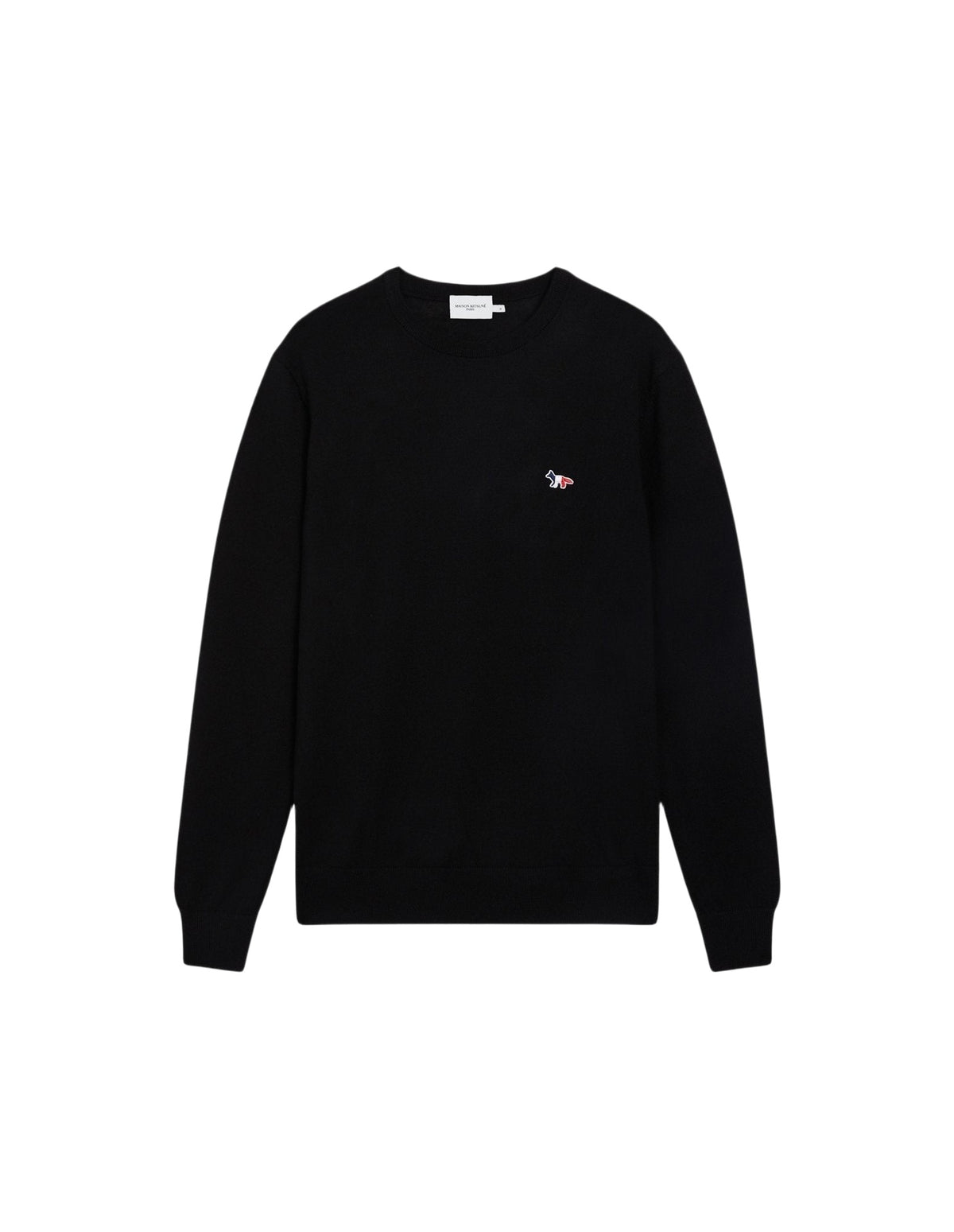 Pull avec écusson en laine - Black