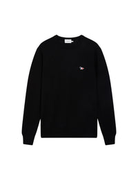 Pull avec écusson en laine - Black