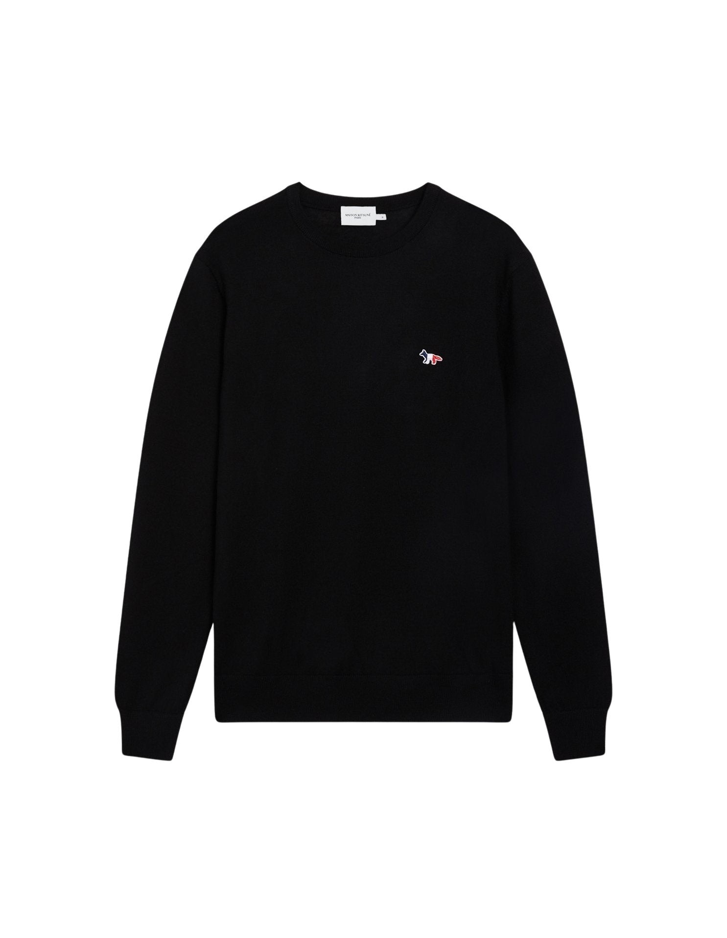 Pull avec écusson en laine - Black