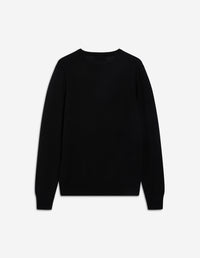 Pull avec écusson en laine - Black