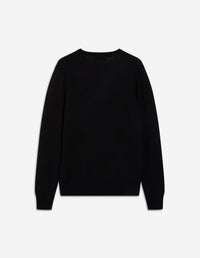 Pull avec écusson en laine - Black