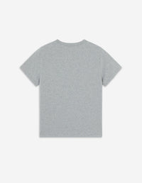 T-shirt coupe droite avec écusson - Grey Melange