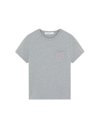 T-shirt coupe droite avec écusson - Grey Melange