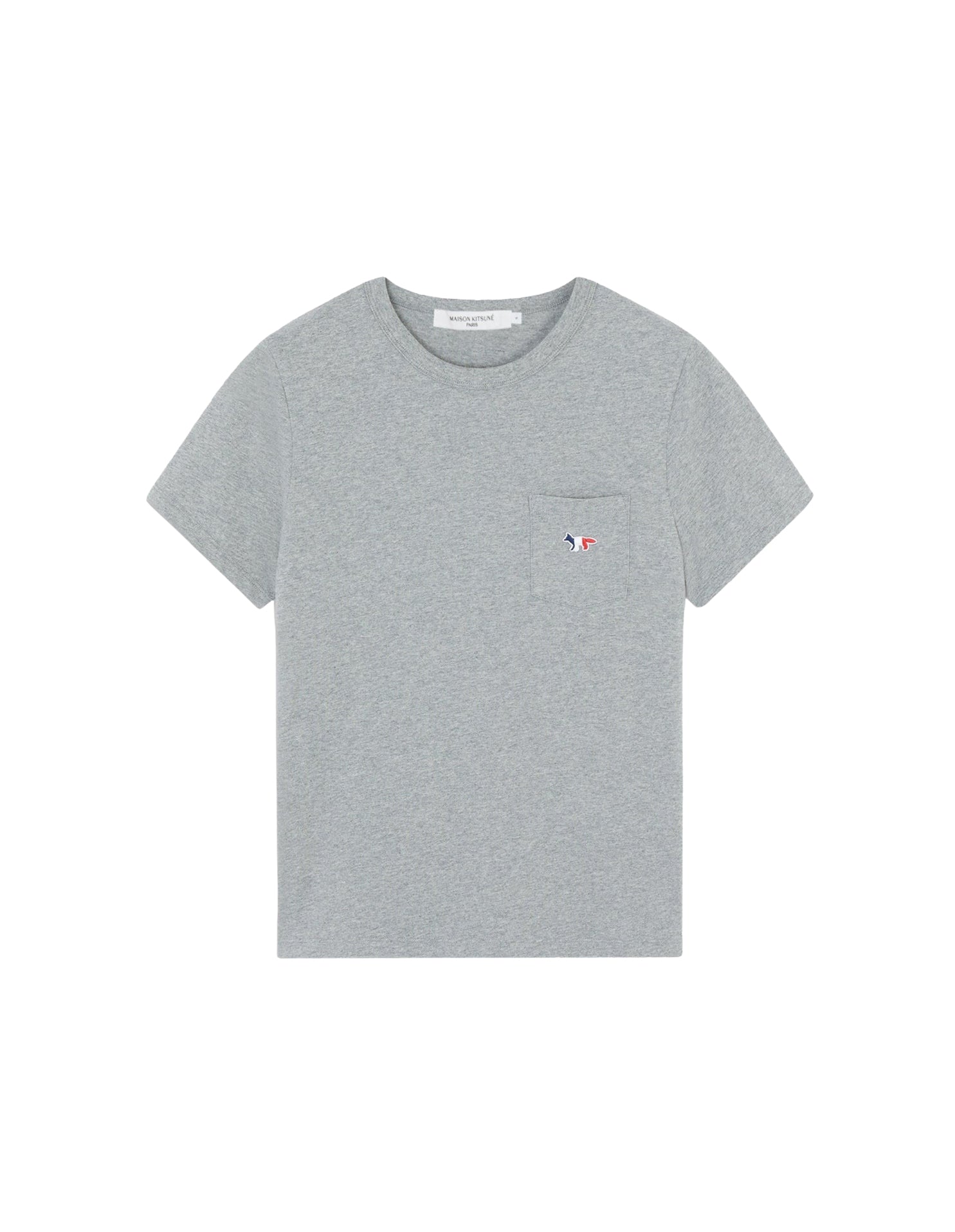 T-shirt coupe droite avec écusson - Grey Melange