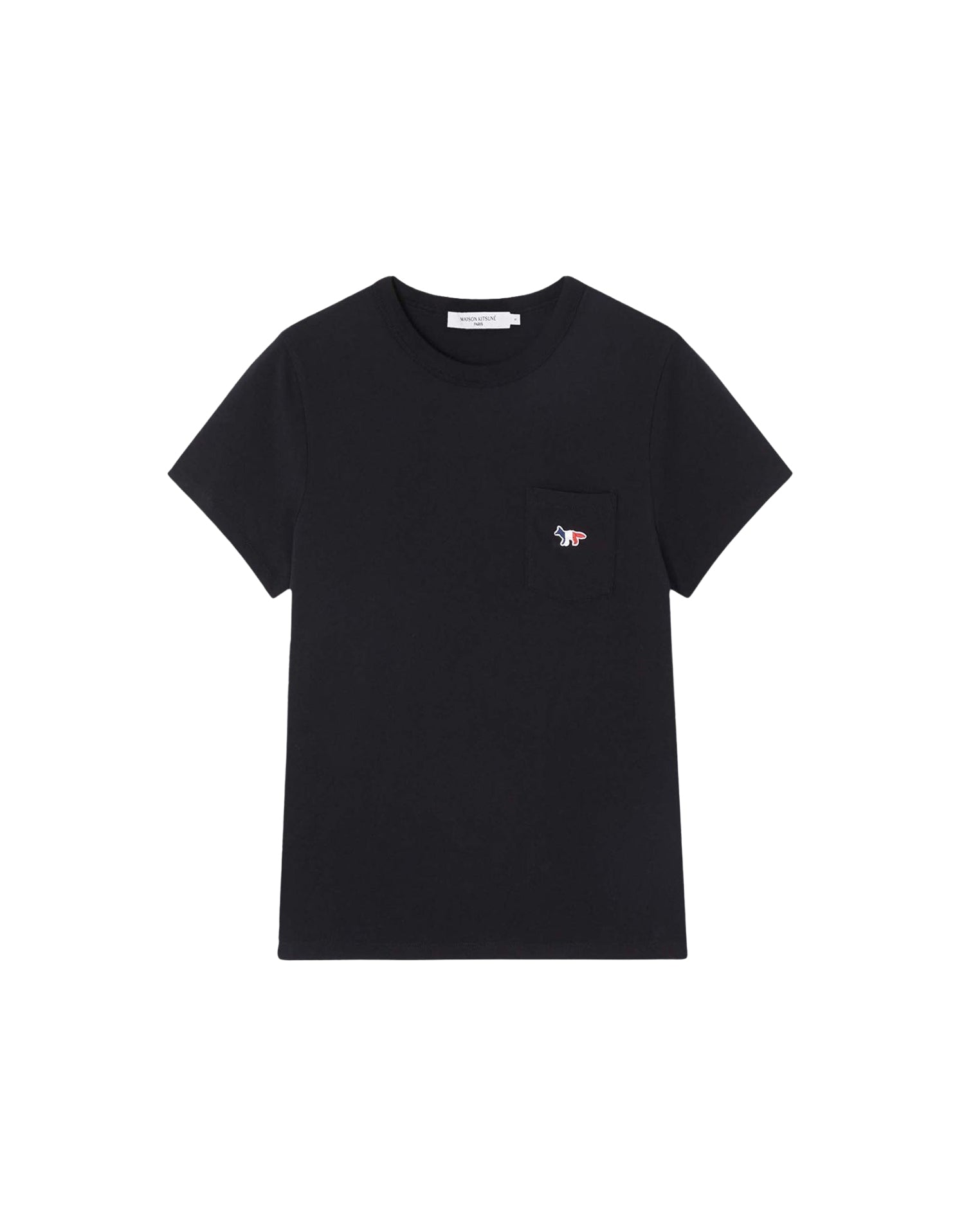 T-shirt coupe droite avec écusson - Black