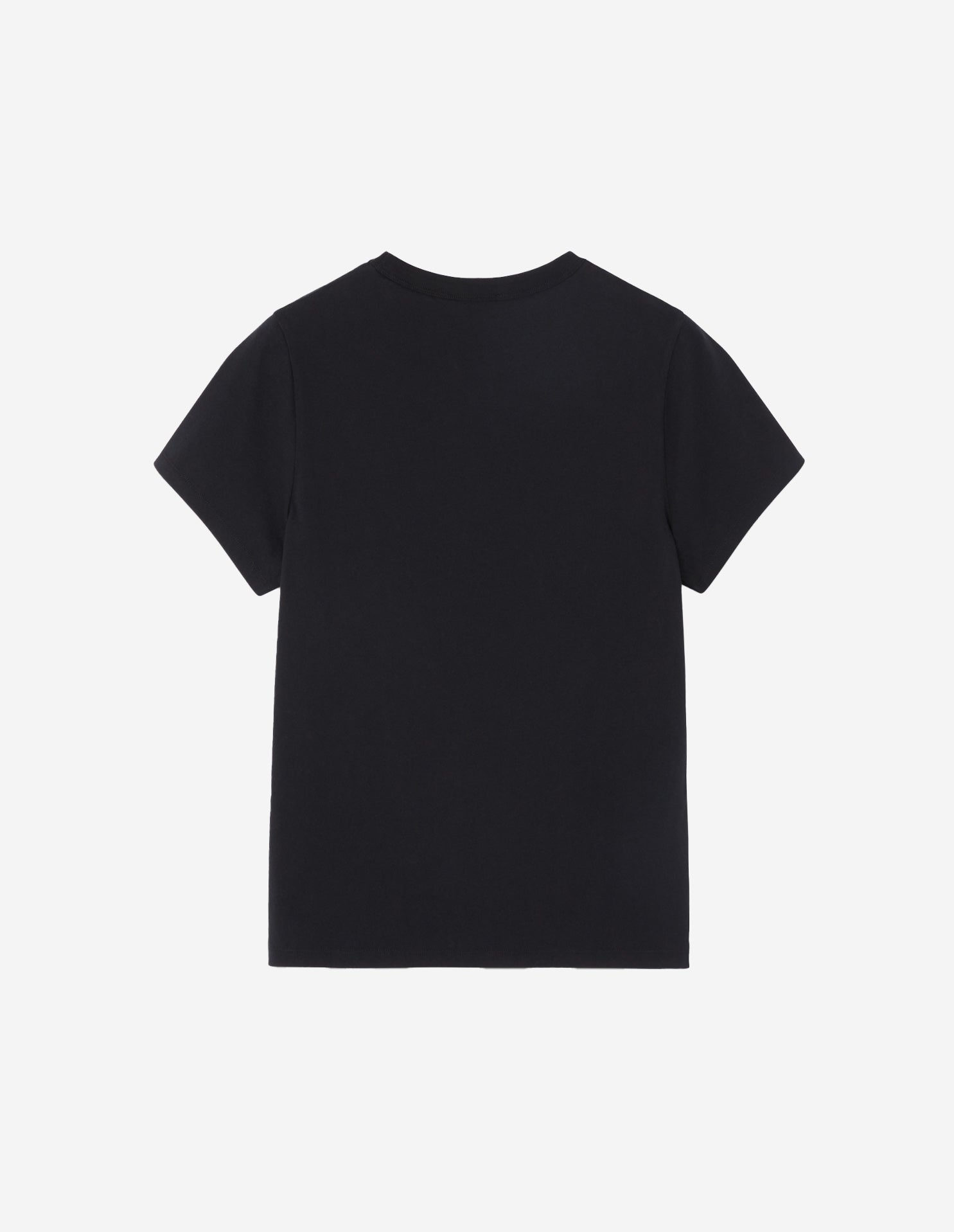 T-shirt coupe droite avec écusson - Black