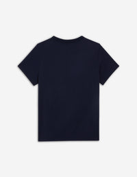 T-shirt coupe droite avec écusson - Navy