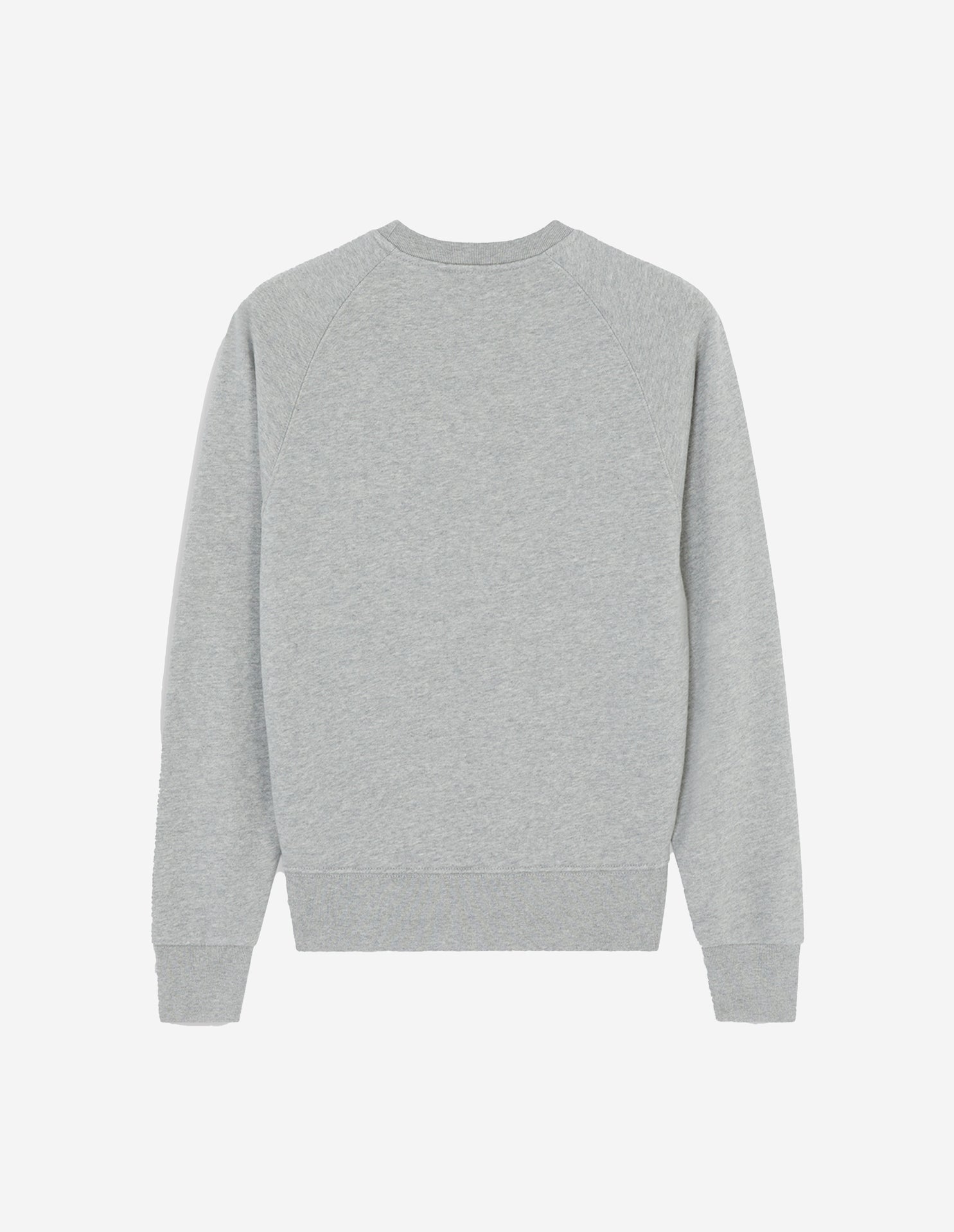 Fitted Fox sweatshirt with badge - Grey Melange
