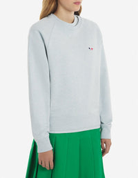 Sweatshirt ajusté Fox avec écusson - Blue Haze Melange