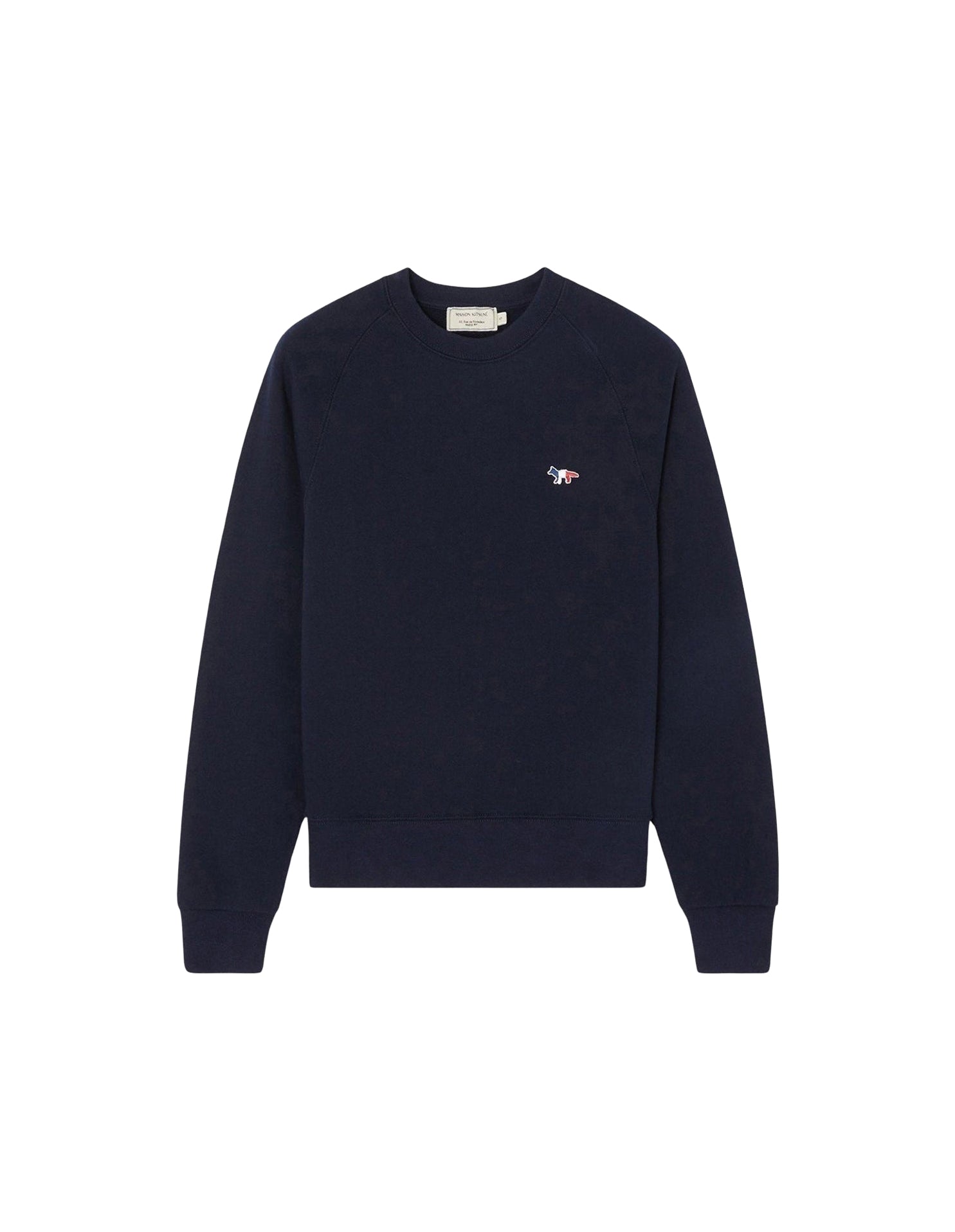 Fox fitted sweatshirt with badge - Navy