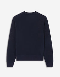 Fox fitted sweatshirt with badge - Navy