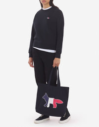 Sweatshirt ajusté Fox avec écusson - Black