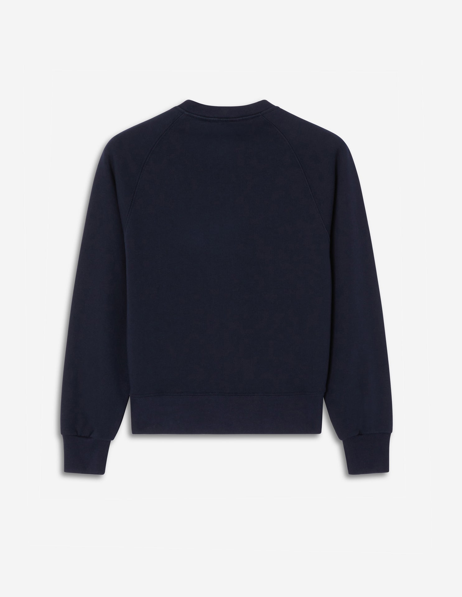Sweatshirt à col rond ajusté avec inscription - Navy