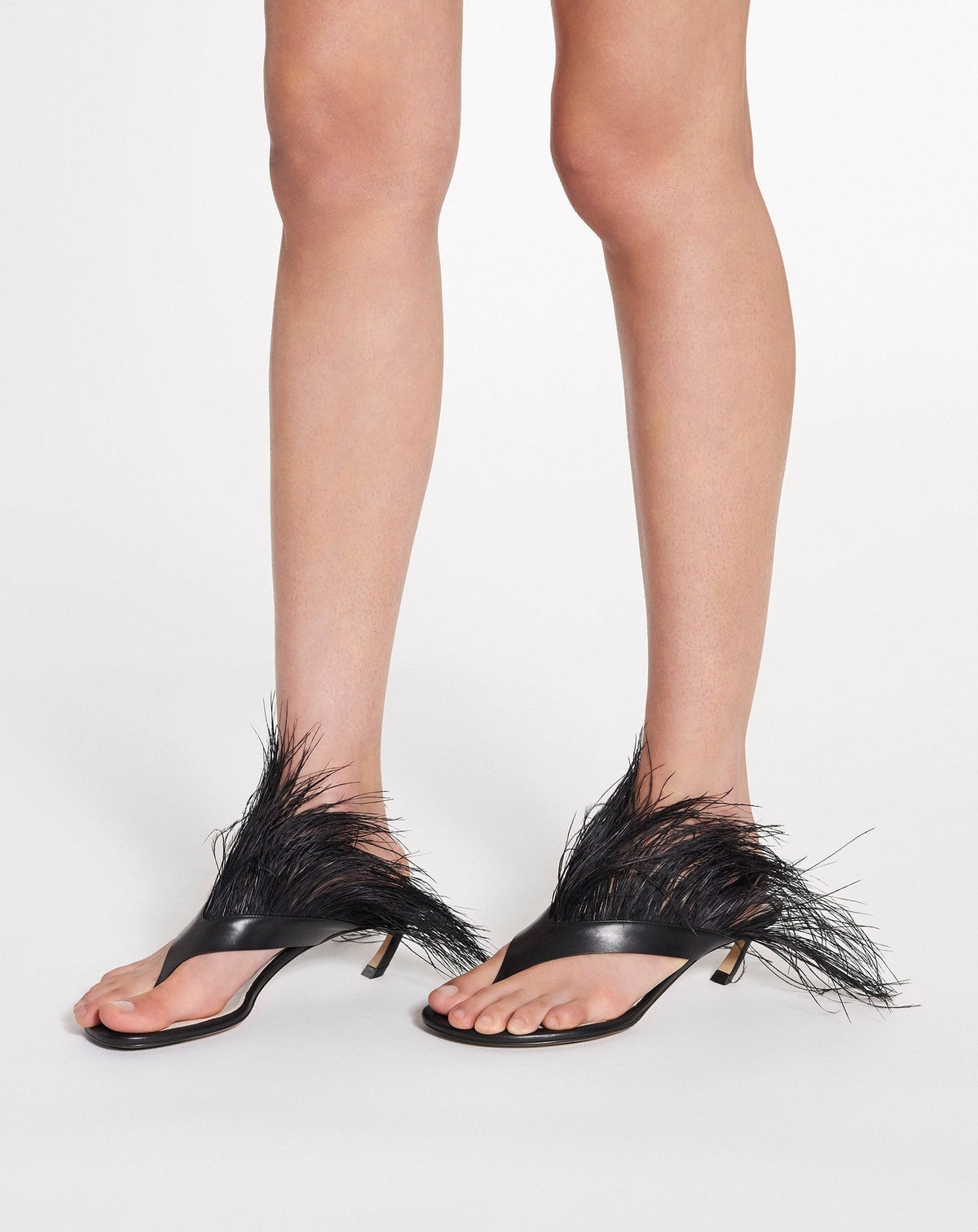 Sandales 65 en cuir - Noir