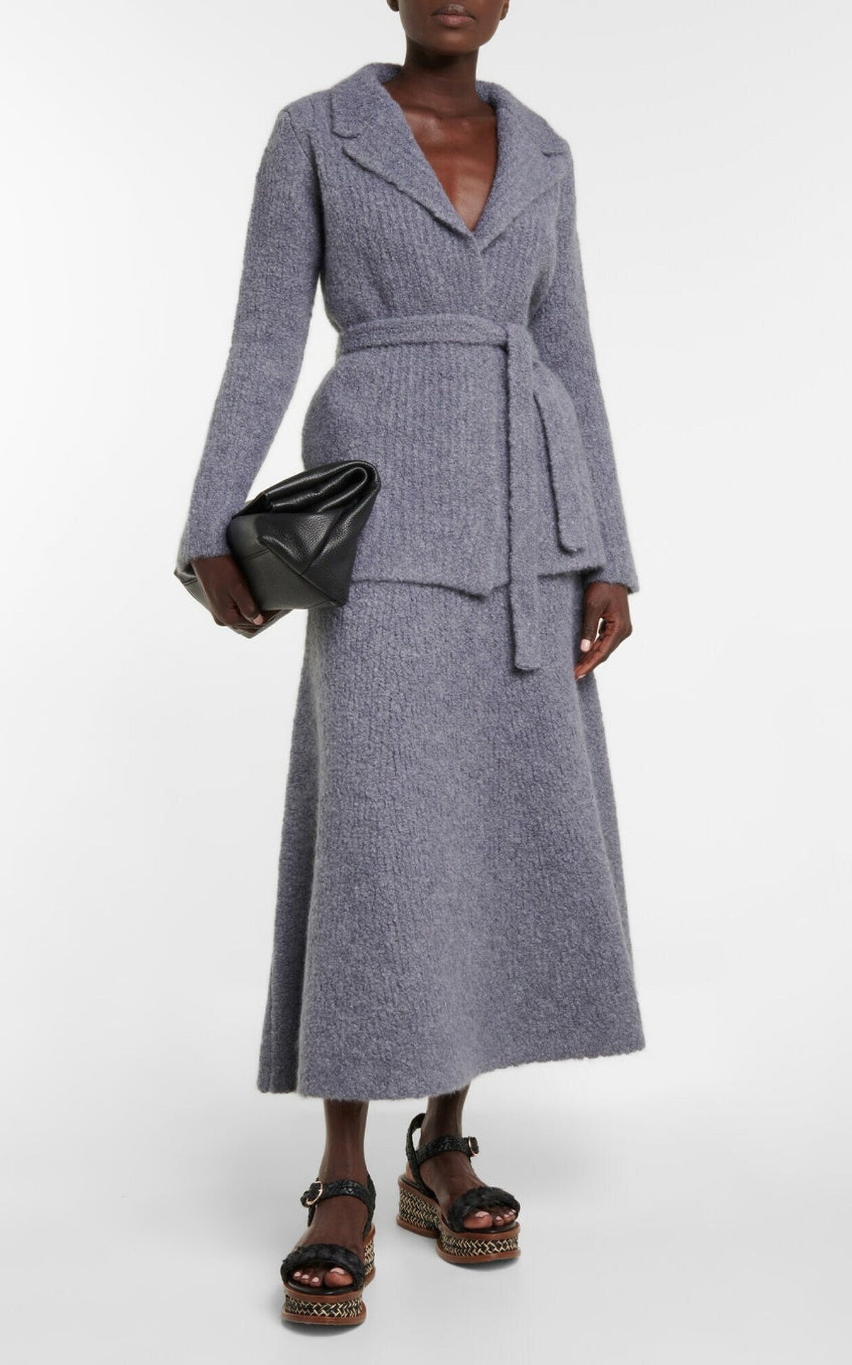 Dark Heather Grey / Jupe Pablo en cachemire - Dark Heather Grey