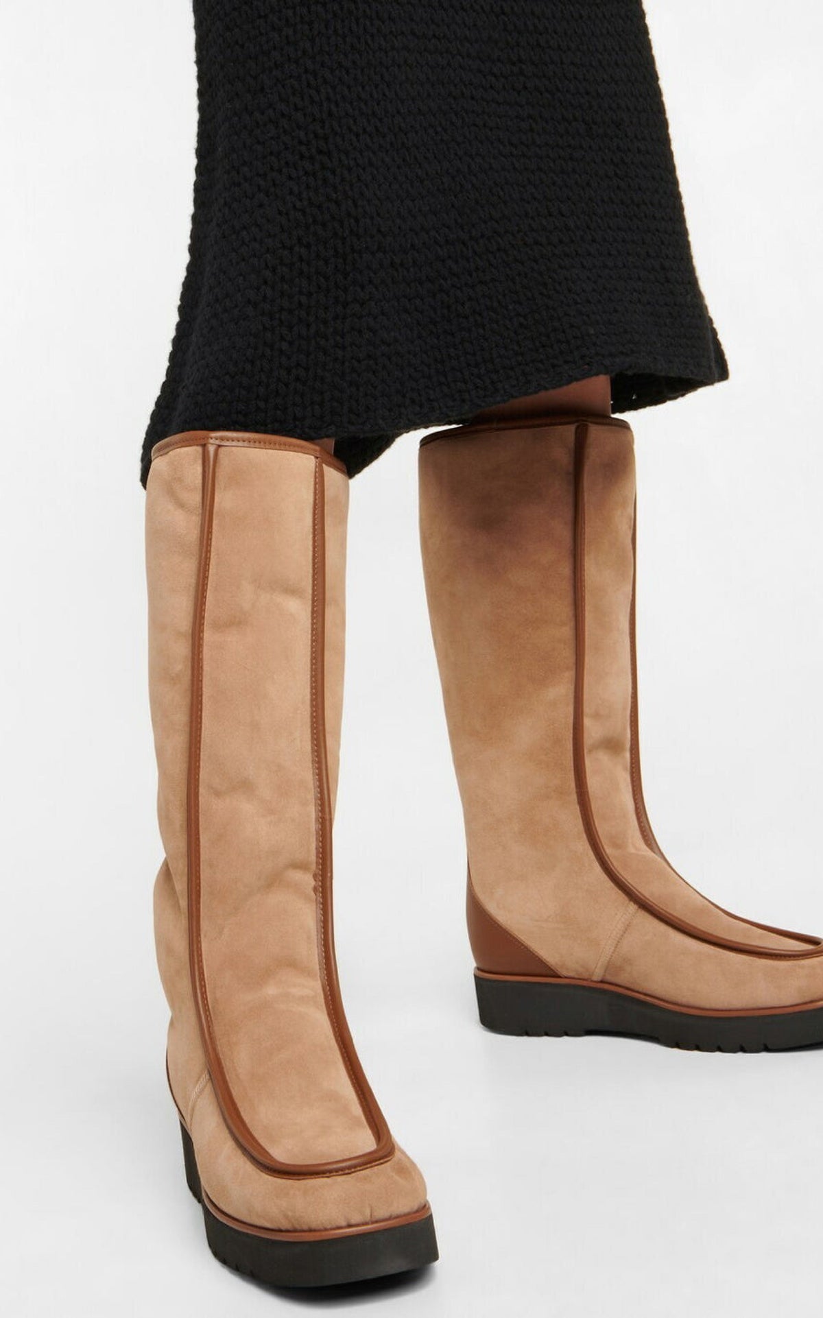 Tayna Boot en camel shearling