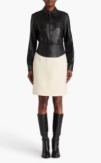 Felix Skirt en ivoire recyclé cachemire feutre