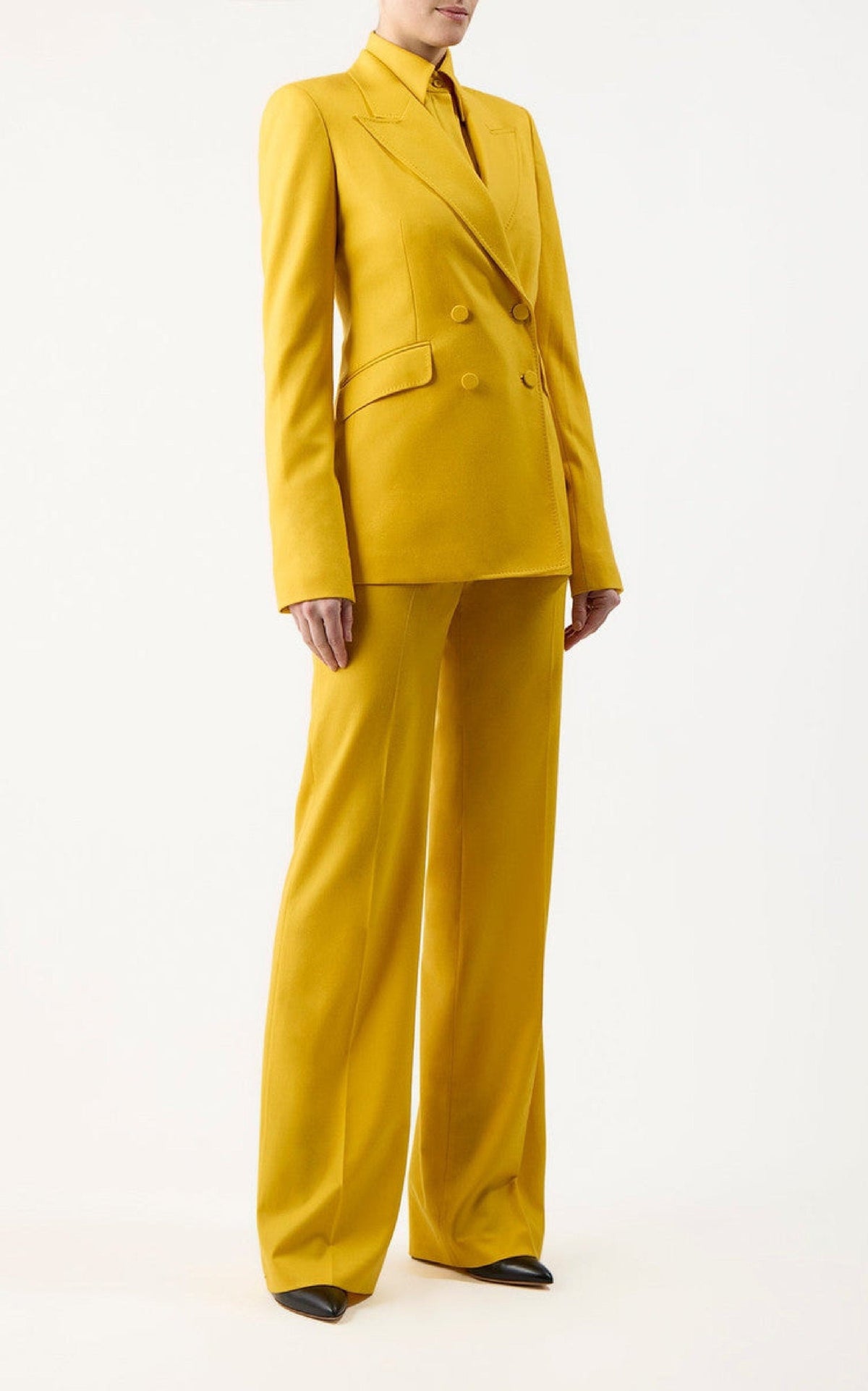 Golden Birch / Veste blazer Stephanie en laine - Golden Birch