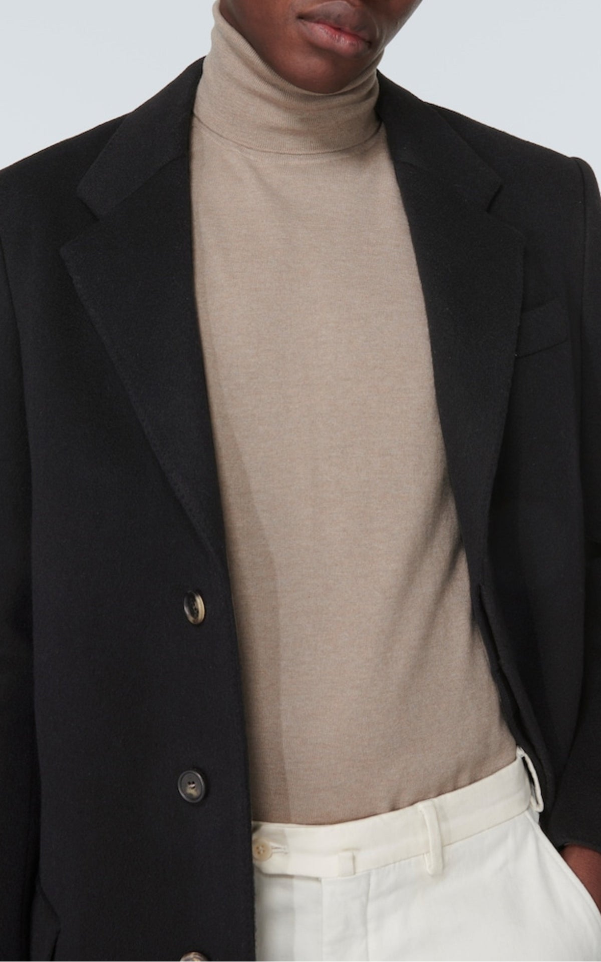 Black / Manteau Slade en cachemire - Black