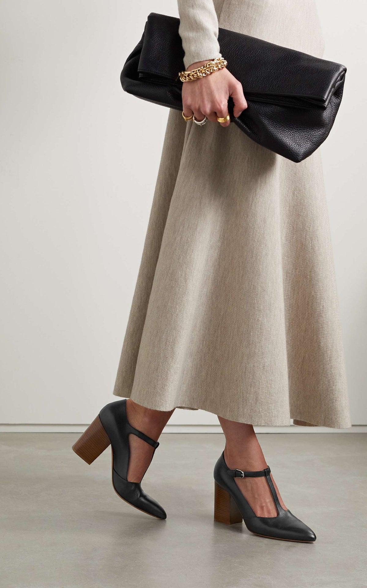 Triana Sandal en noir calf