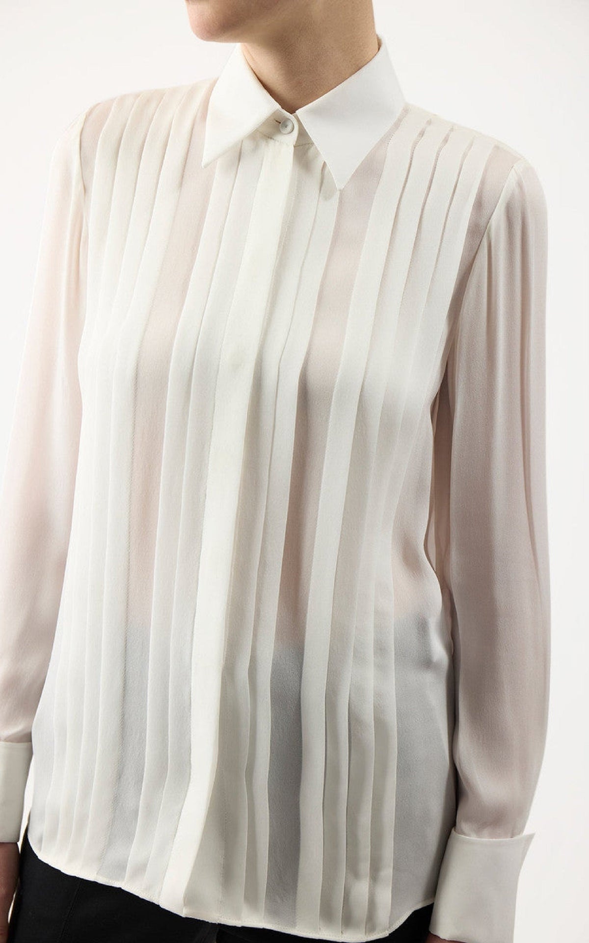 Black / Chemise Aimé en soie - Black
