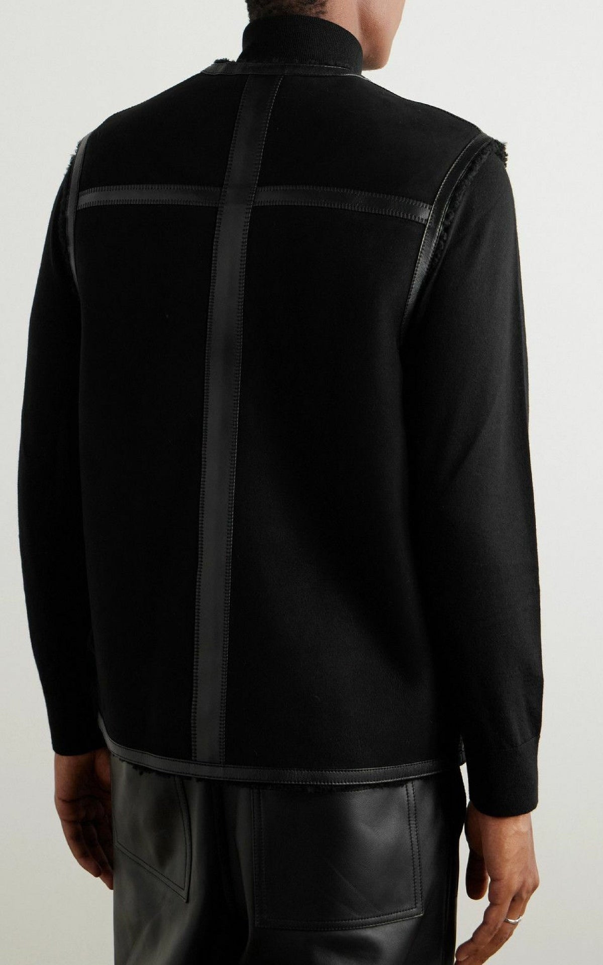 Black / Veston réversible Snowdon en cuir - Black