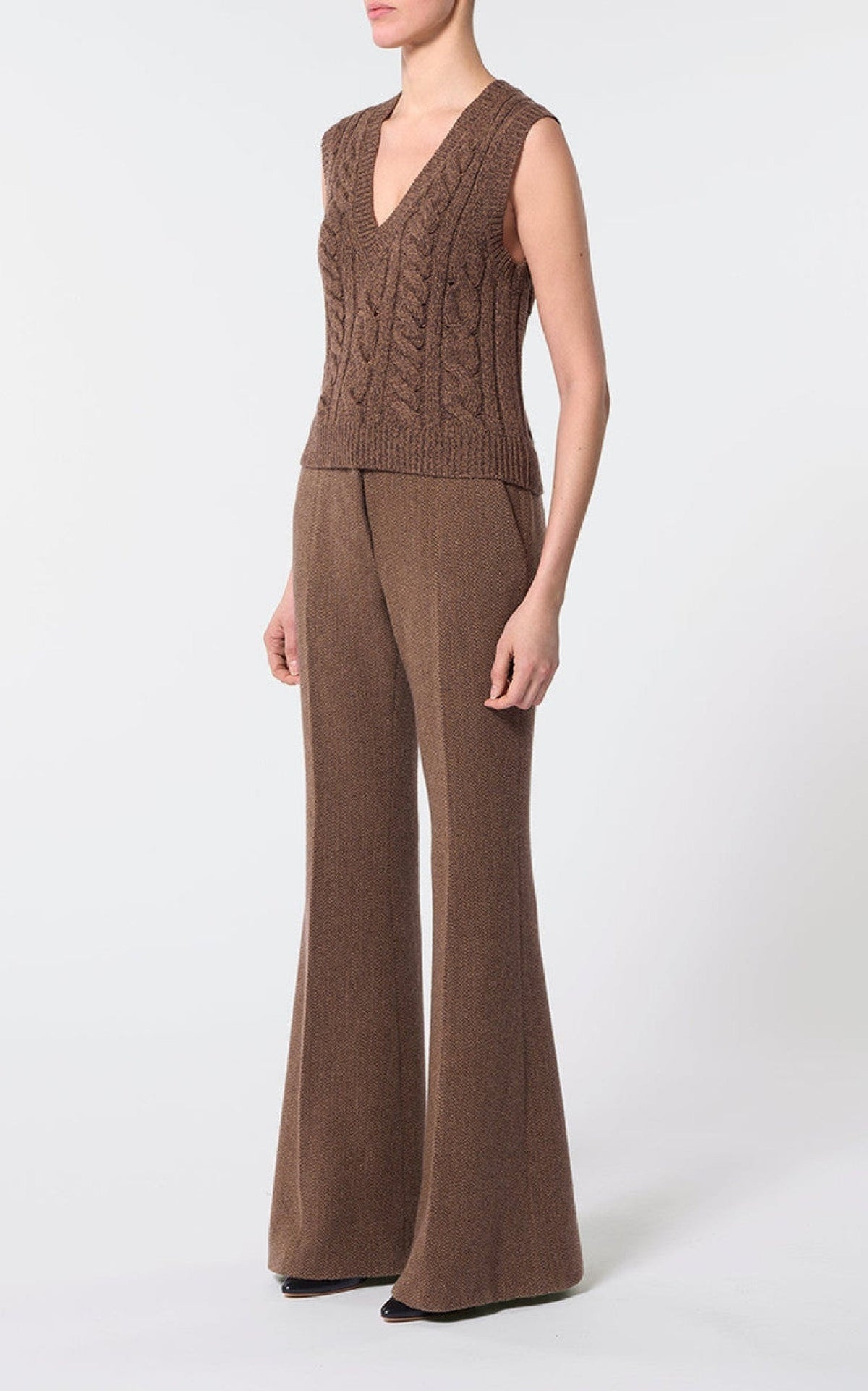 Selsey Top en chocolat multicolore wes