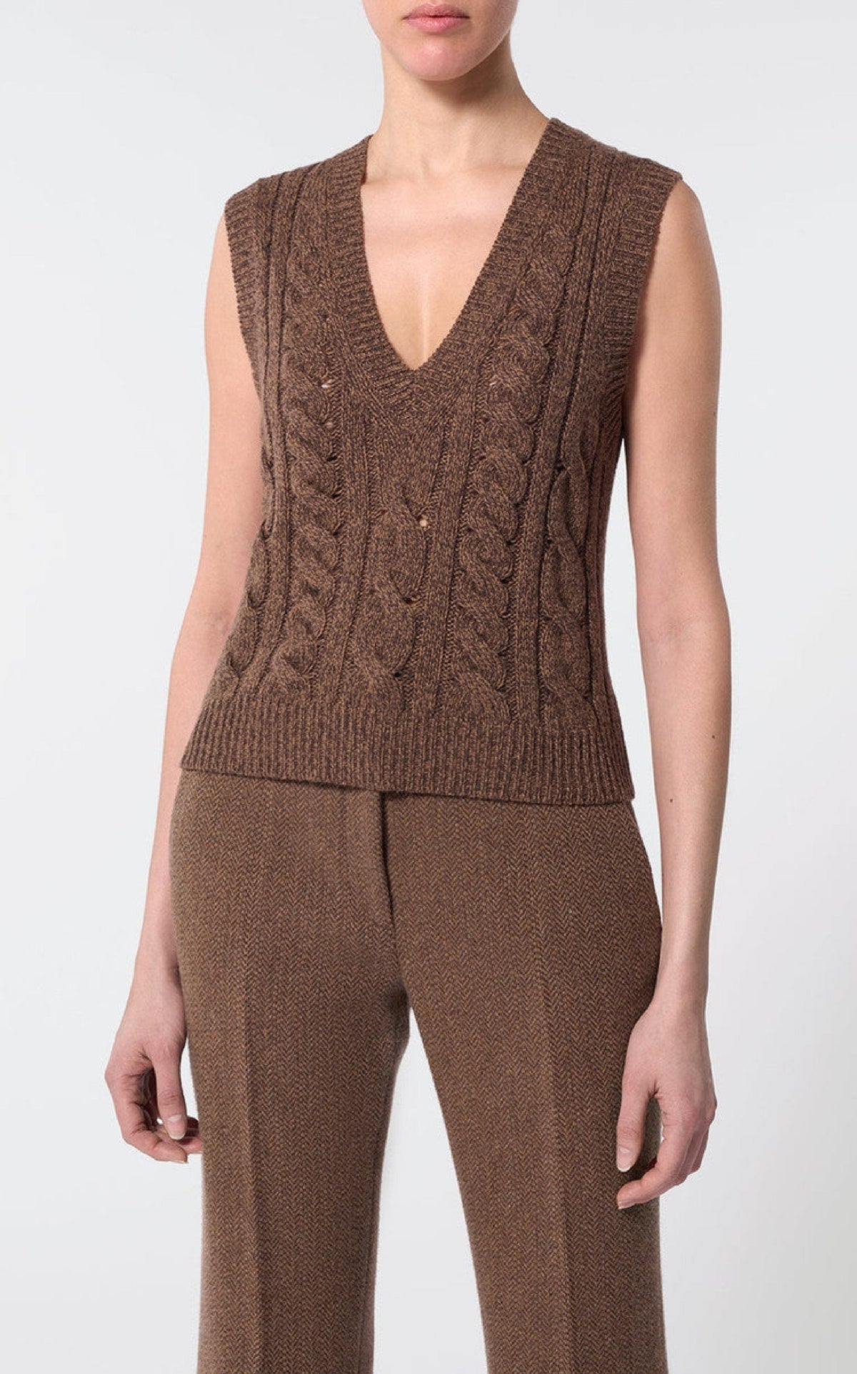 Selsey Top en chocolat multicolore wes