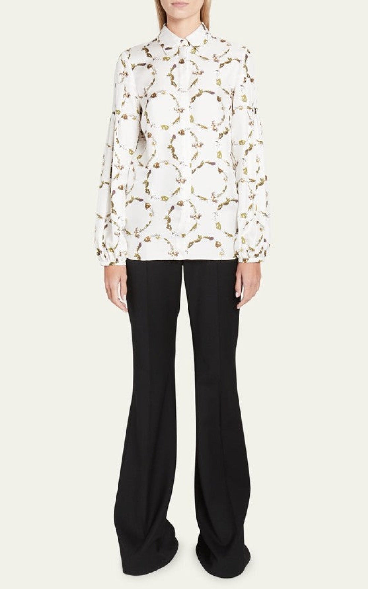 Ivory / Chemise Selene en soie - Ivory