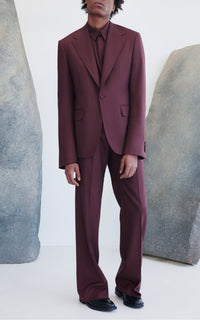 Deep Bordeaux / Pantalon Vista en laine - Deep Bordeaux