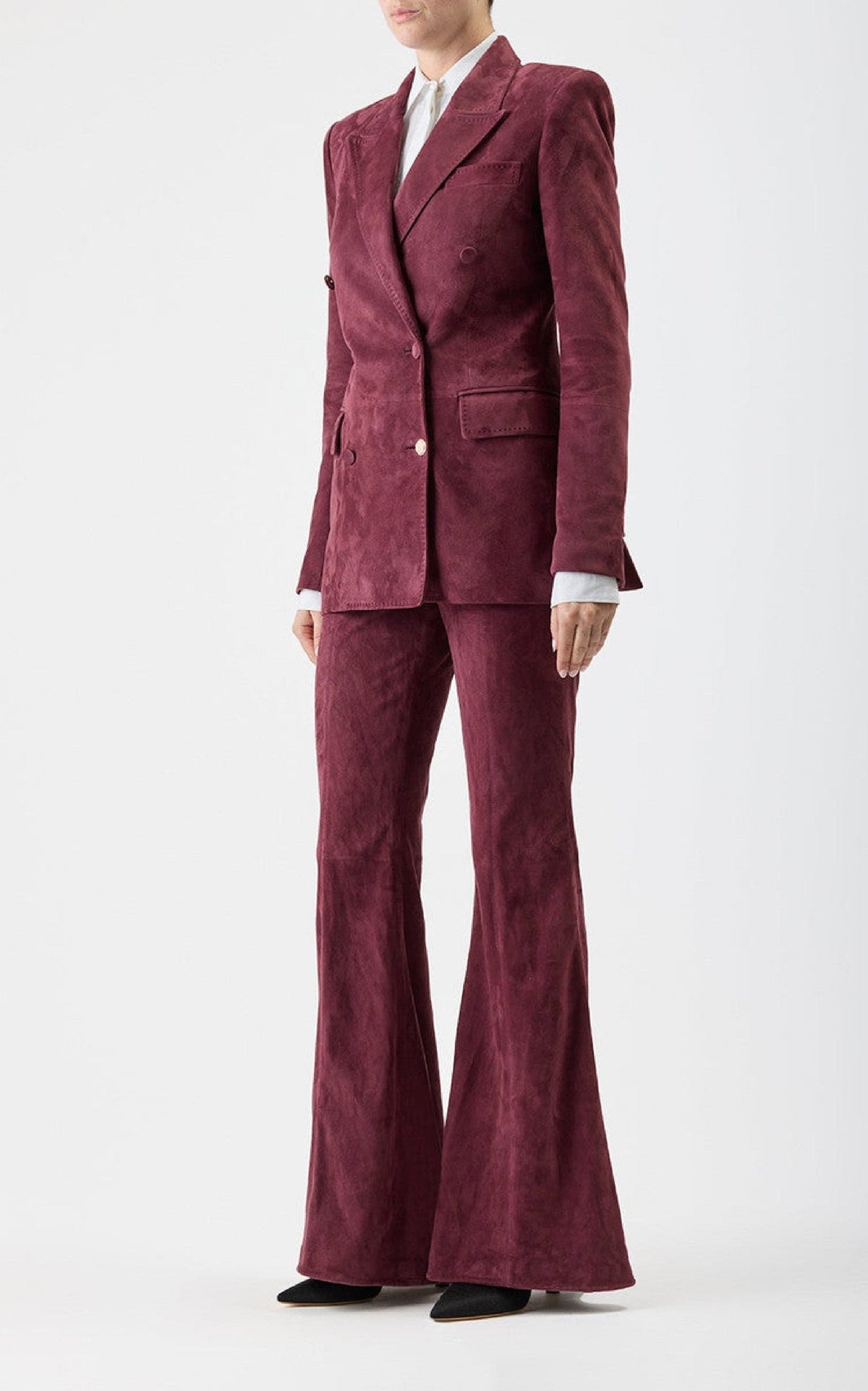Deep Bordeaux / Pantalon Rhein en daim - Deep Bordeaux