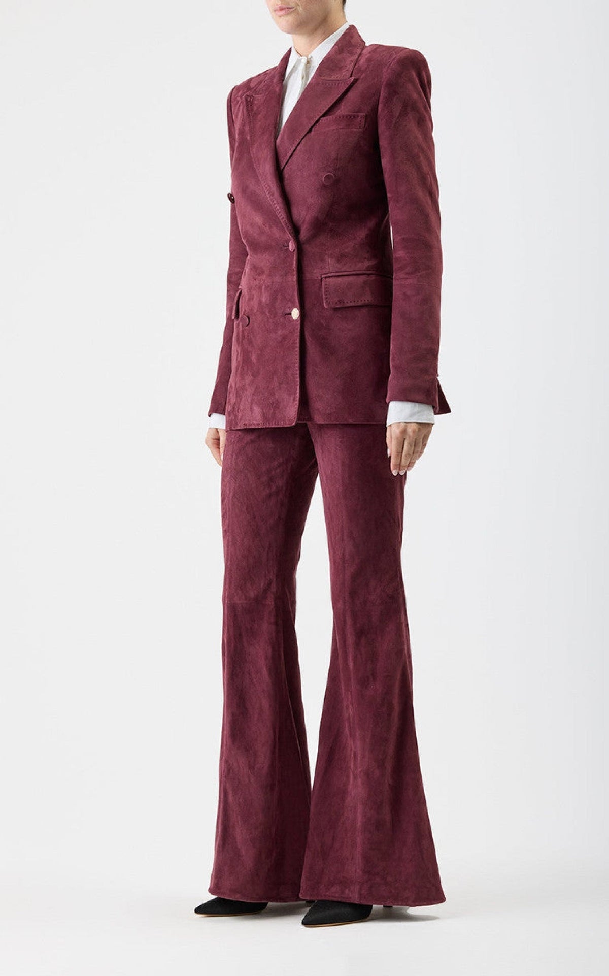 Rhein Pant en bordeaux profond goat daim