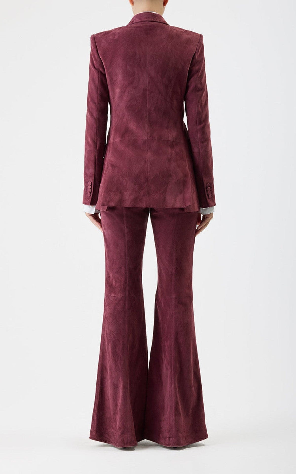 Deep Bordeaux / Pantalon Rhein en daim - Deep Bordeaux