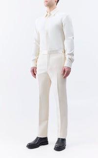 Ivory / Pantalon Simons en laine - Ivory