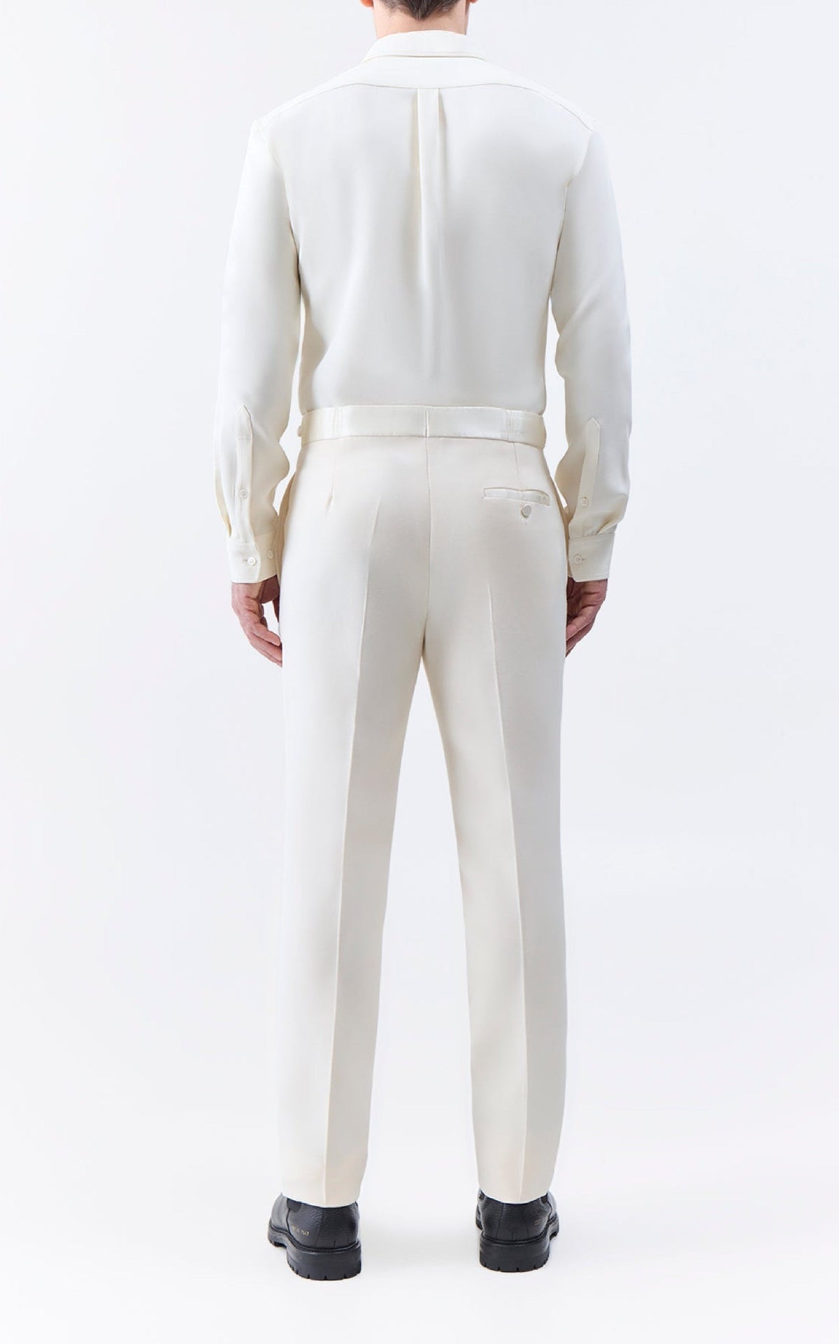 Ivory / Pantalon Simons en laine - Ivory