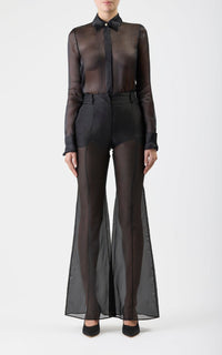 Black / Pantalon Rhein en soie - Black