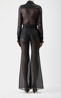 Black / Pantalon Rhein en soie - Black