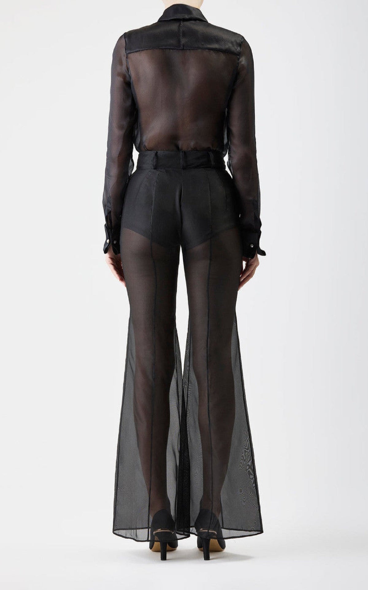 Black / Pantalon Rhein en soie - Black