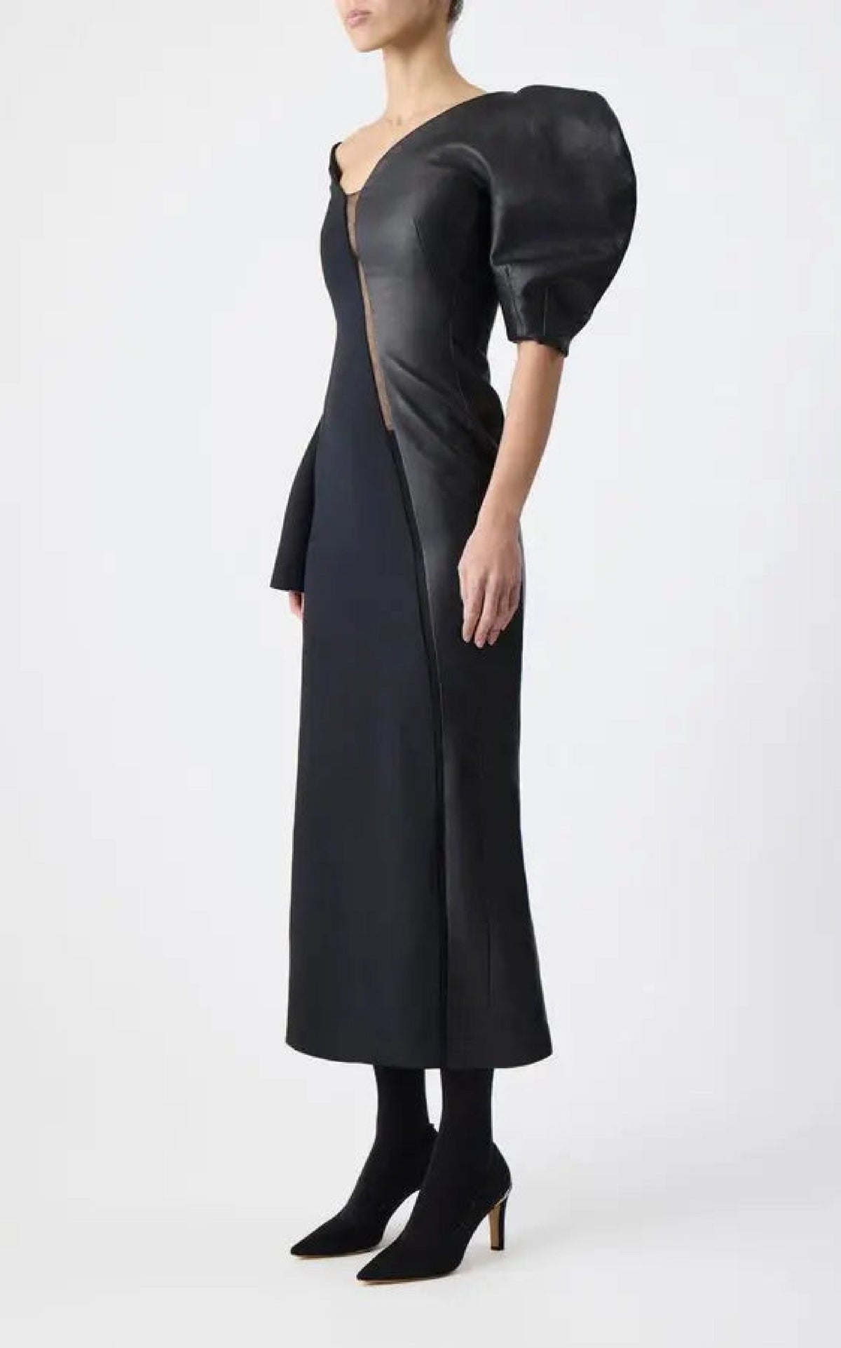 Black & Black / Robe Merlin en laine - Black & Black