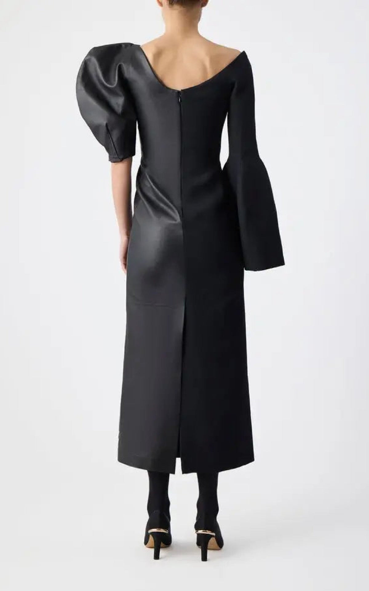 Black & Black / Robe Merlin en laine - Black & Black