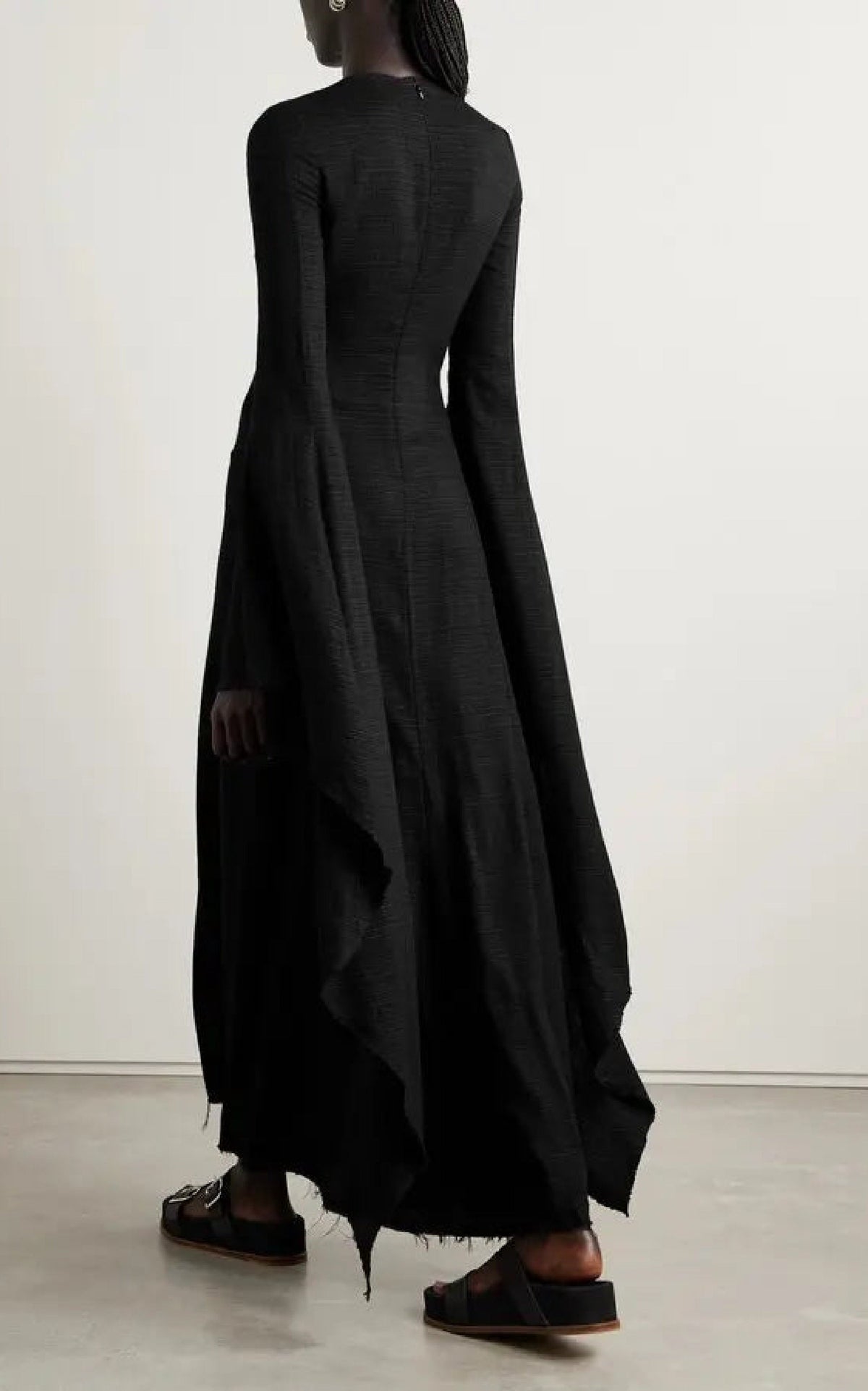 Black / Robe Sigrud en laine - Black