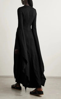 Black / Robe Sigrud en laine - Black