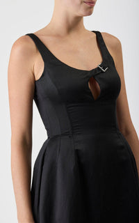 Black / Robe Sven en soie - Black