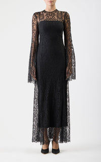 Black / Robe Zimmer en soie - Black