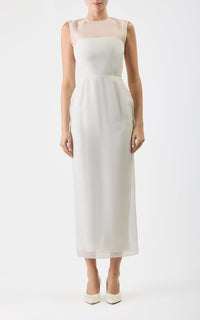 Ivory / Robe Maslow en soie - Ivory